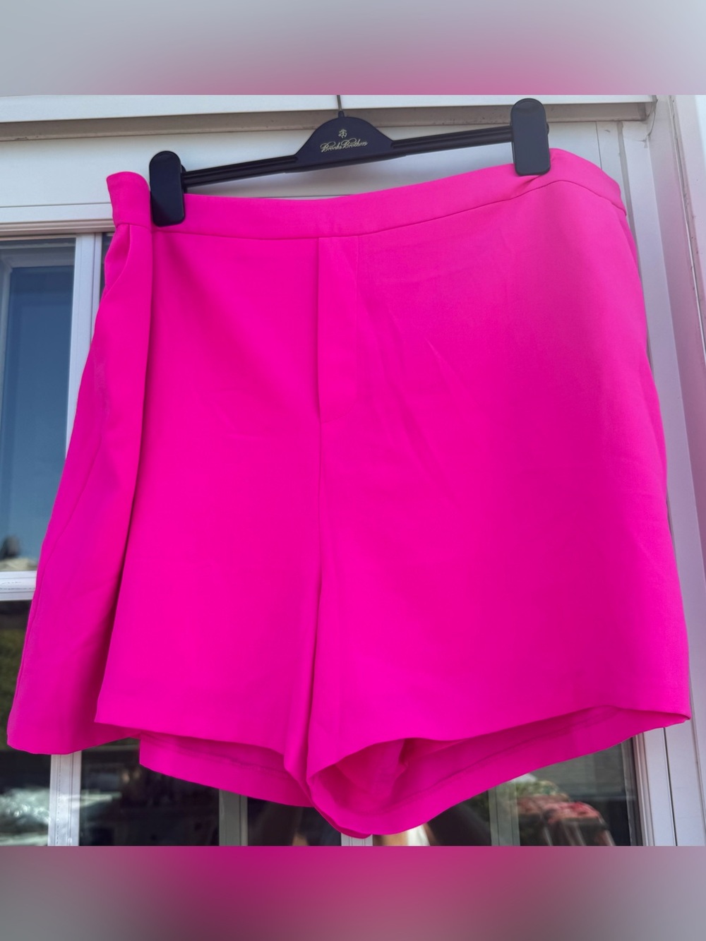 Skies Are Blue Hot Pink High Waist Women’s Shorts